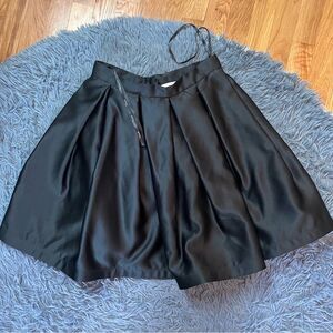 Vintage Cache Black Satin Puff Mini Skirt Size 6
